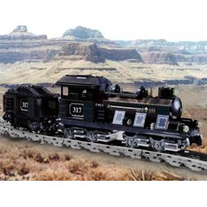 Large Train Engine with Tender, Black  10205