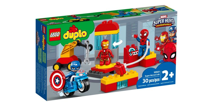 LEGO DUPLO Super Heroes Lab 10921 Marvel Avengers Construction Toy for  Toddlers (30 Pieces) 