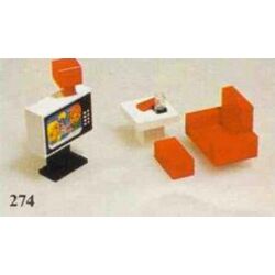 Colour TV and chair 274