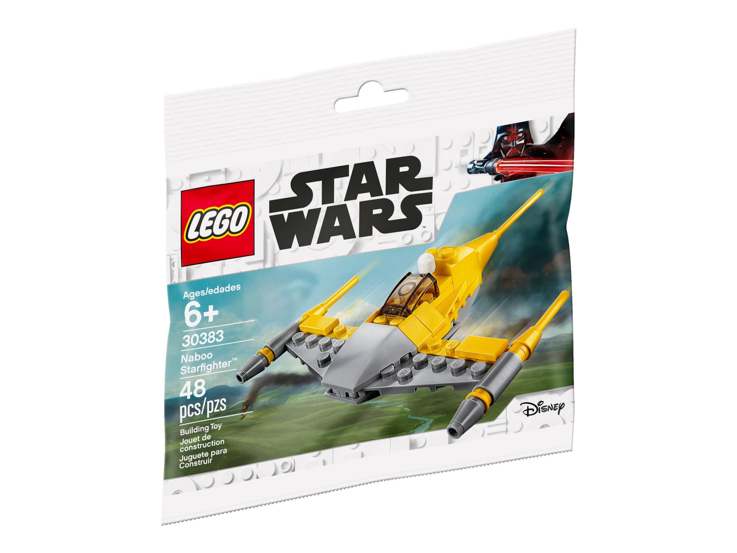 30461 PODRACER & Naboo Starfighter 30383 Buildable 3 Items Poly Bag Bundle LEGO Galaxy Star Ships Wars Mini Ship Pack Snowspeeder 30384 20 Years Bundled with 