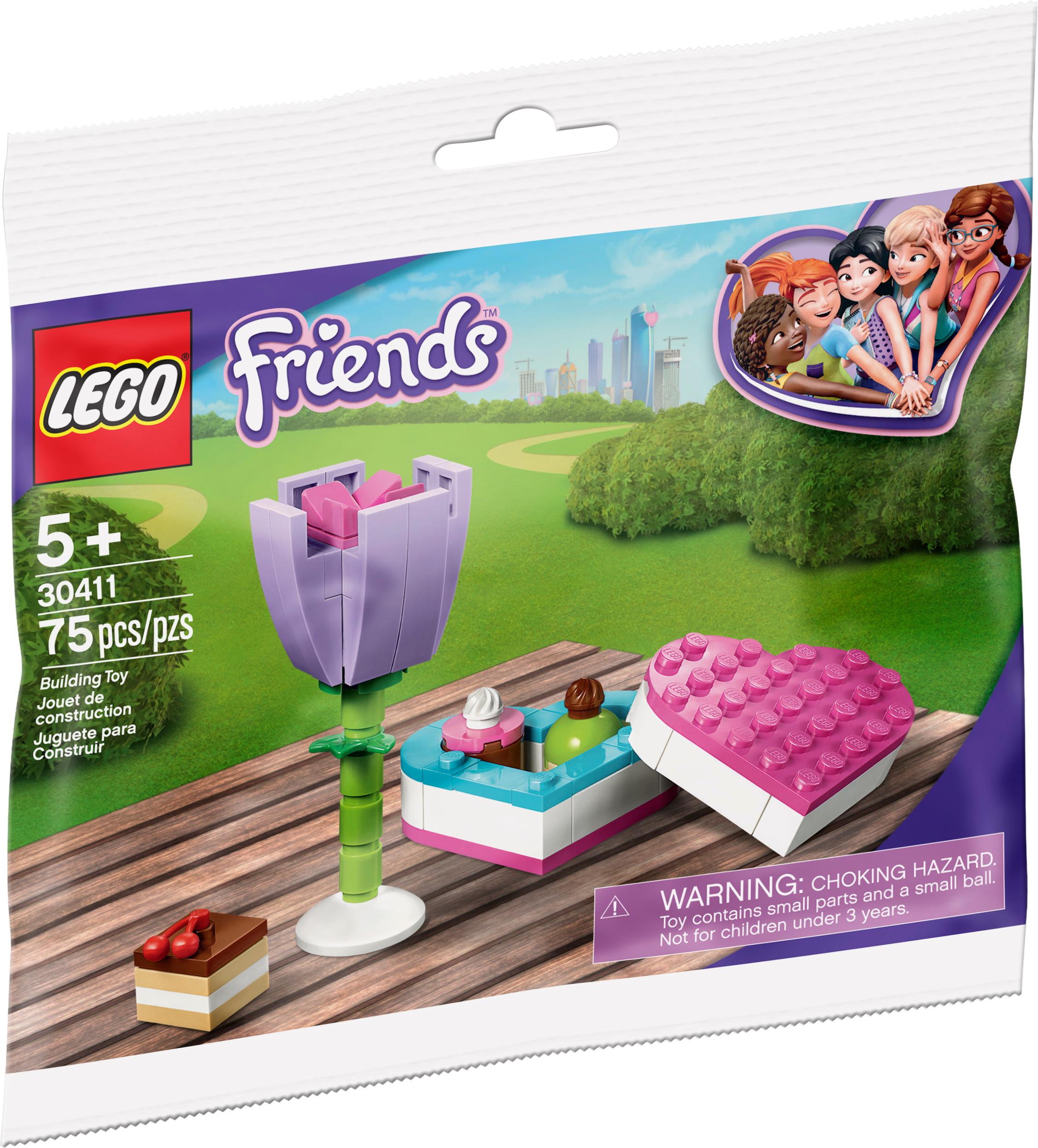 LEGO 30411 Friends Valentine's Chocolate Box Heart & Flower Polybag Sealed New 