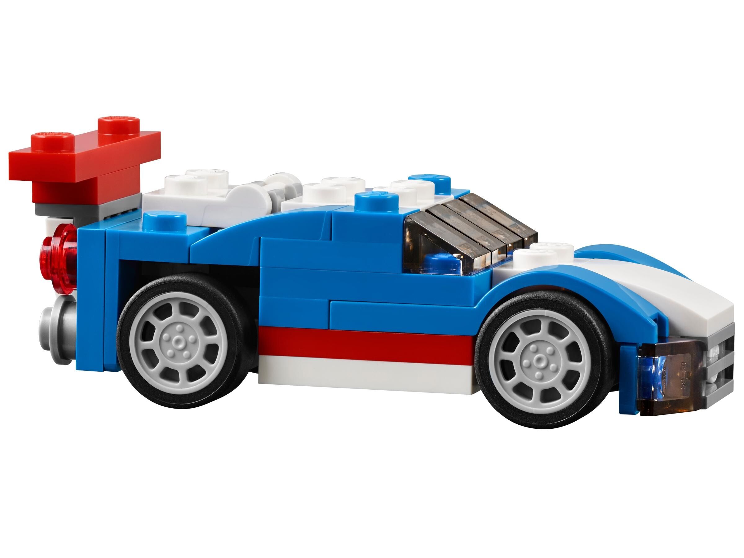 lego blue race car