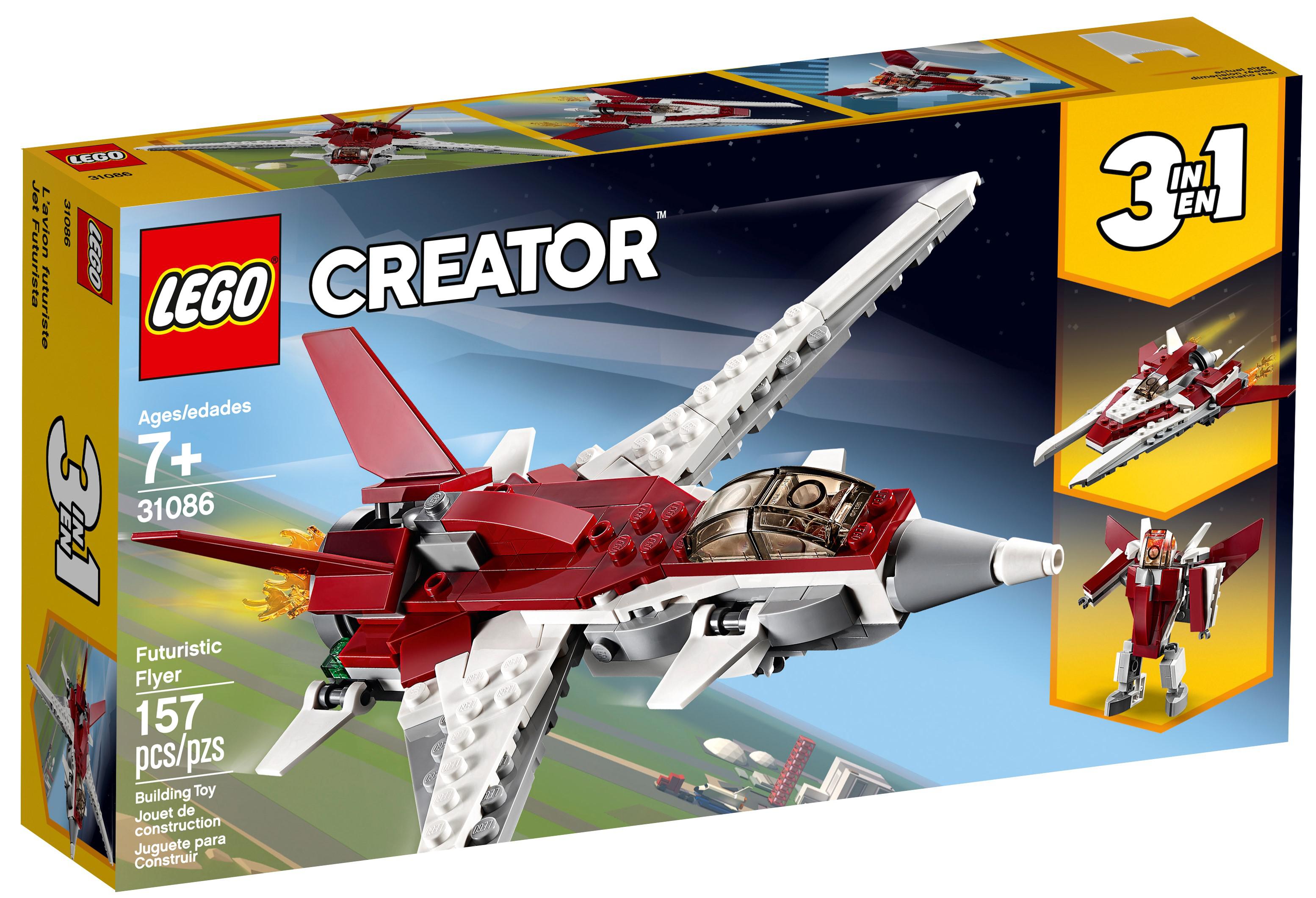 New Release for 2019! 31086 LEGO Creator Futuristic Flyer 157 Pieces Age 7 