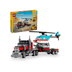Flatbed Truck with Helicopter 31146