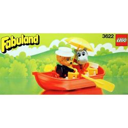 Rowboat with Lionel Lion and Hannah Hippopotamus 3622
