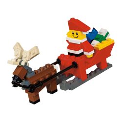 Father Christmas with Sledge Building Set 40010