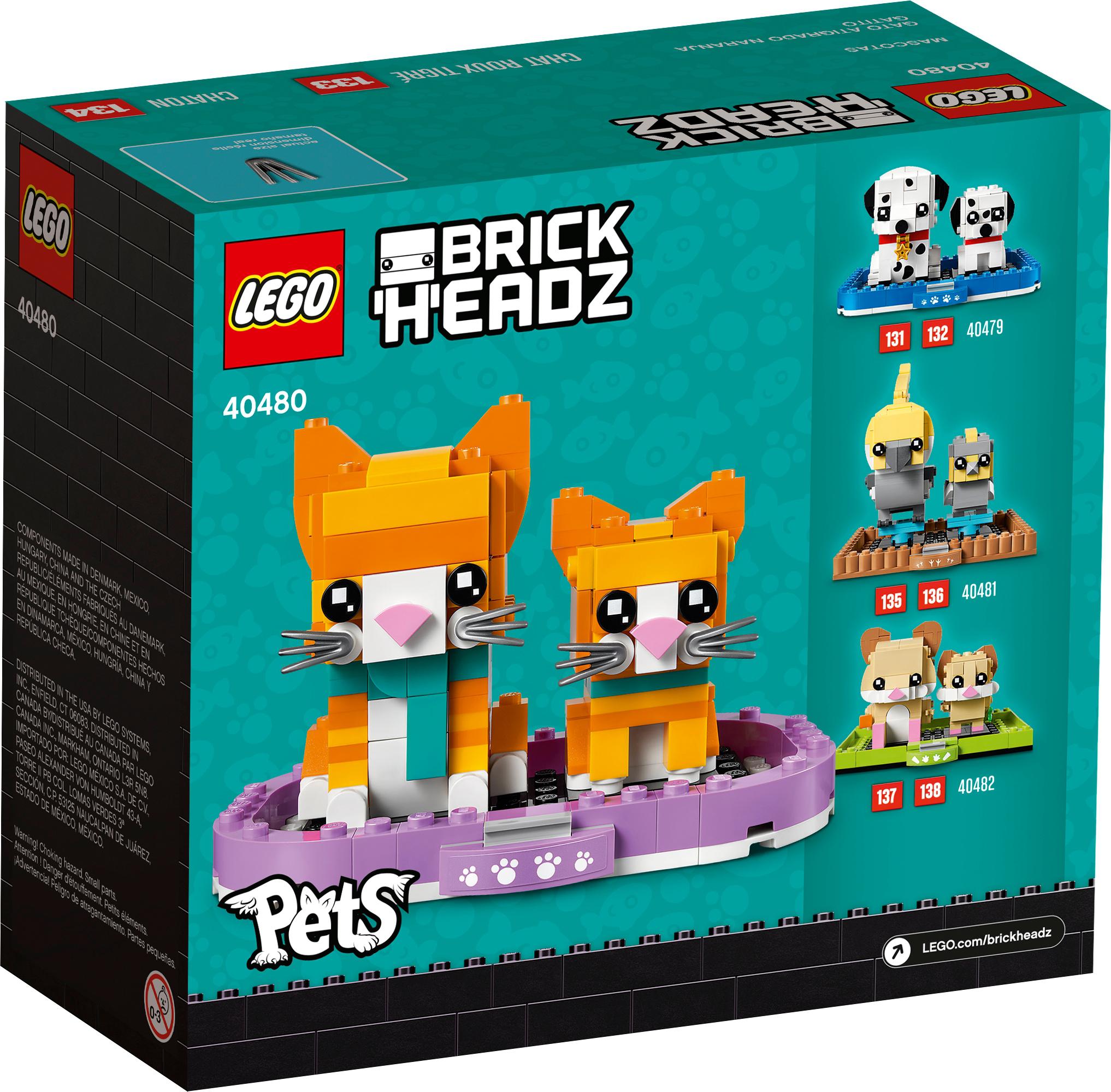 Le chat roux tigré 40480 | BrickHeadz | Boutique LEGO® officielle CA