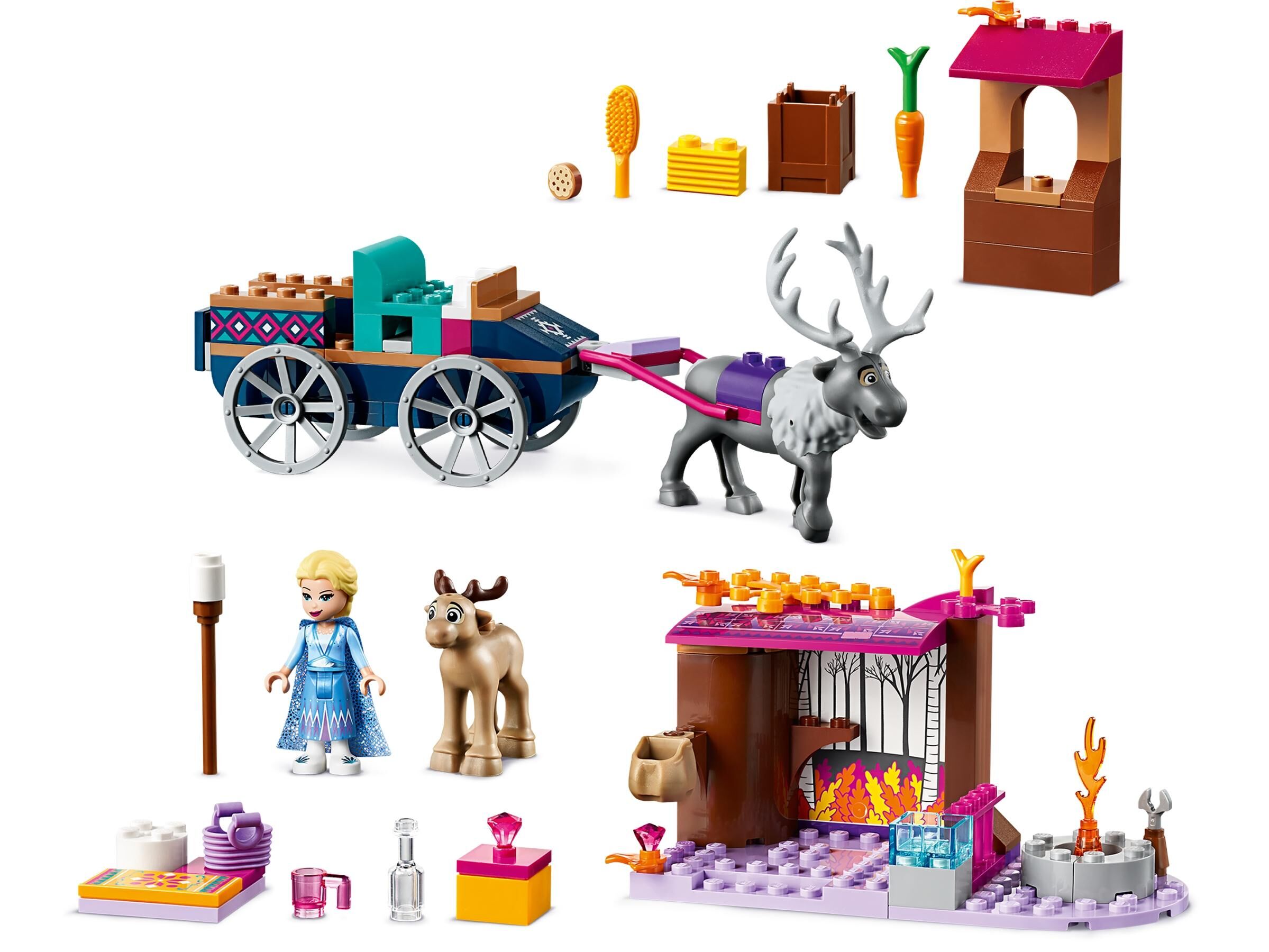 lego frozen 2 elsa's wagon adventure set 41166