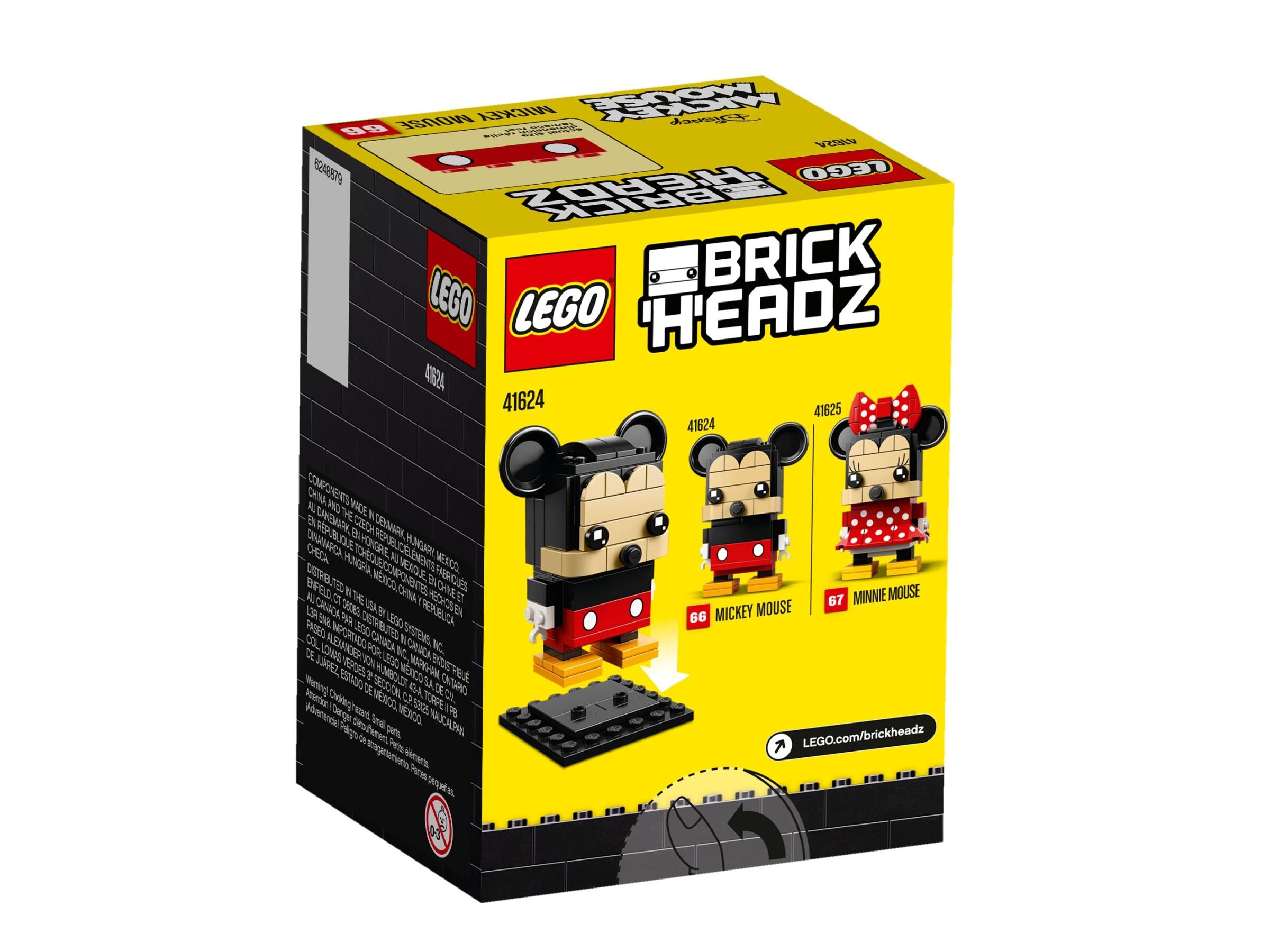 OVP Mint In Sealed Box LEGO 41624 Mickey Mouse Brickheadz *RARE* 