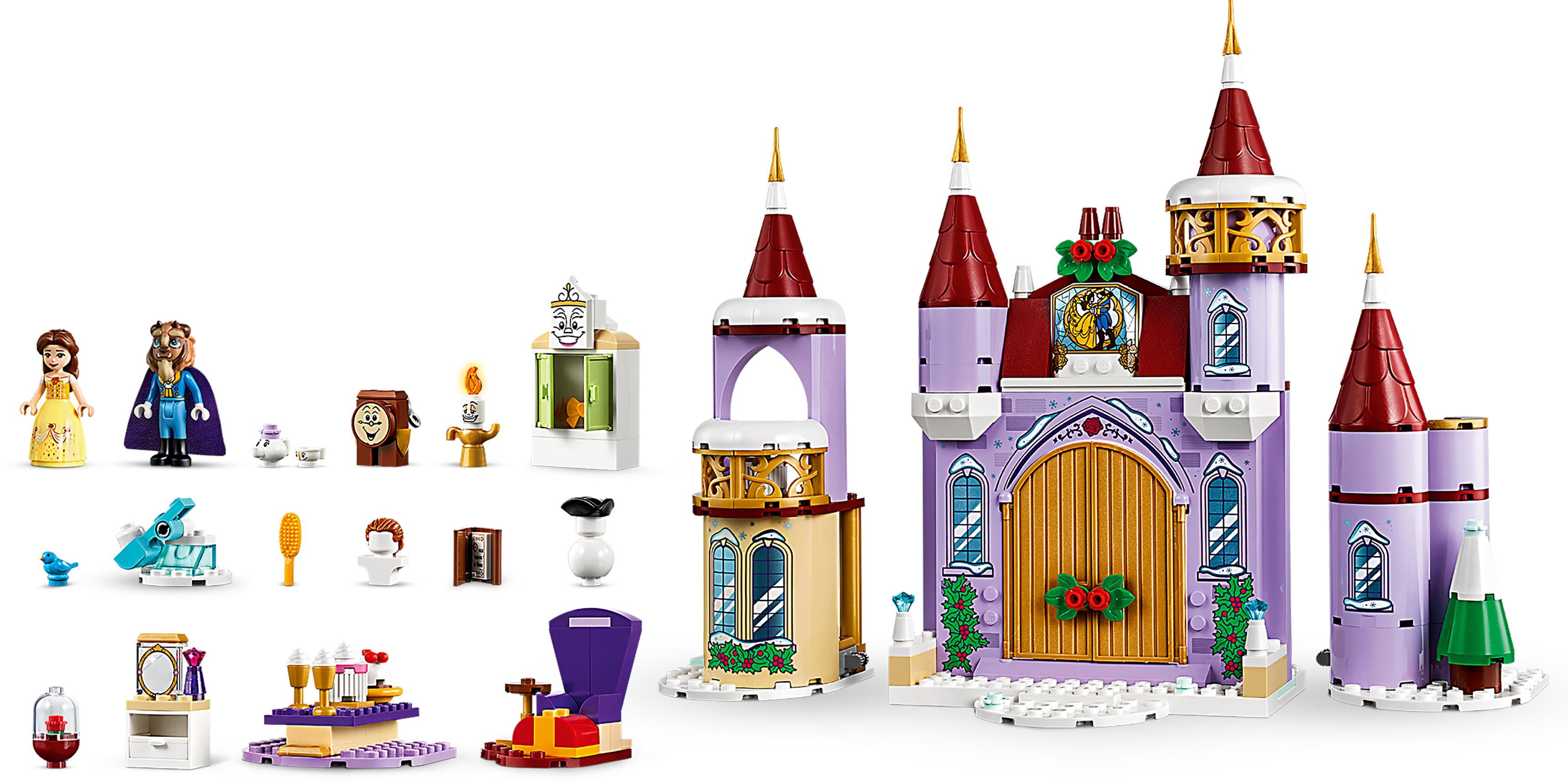 lego disney belle's castle winter celebration stores