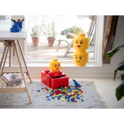 Boîte de rangement en forme de tête (version garçon) Lego – Grande 5005528