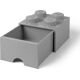 Brique gris pierre de rangement Lego à tiroir et à 4 tenons 5005713 thumbnail-1
