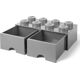 Brique gris pierre de rangement Lego à tiroir et à 8 tenons 5005720 thumbnail-0