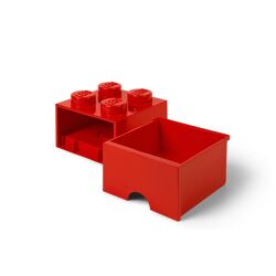 LEGO 4 stud Red Storage Brick Drawer 5006129