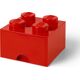 LEGO 4 stud Red Storage Brick Drawer 5006129 thumbnail-1