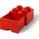 LEGO 4 stud Red Storage Brick Drawer 5006129 thumbnail-2