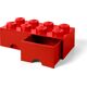 Rode Lego opbergsteen met 8 noppen 5006131 thumbnail-0