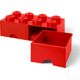 Rode Lego opbergsteen met 8 noppen 5006131 thumbnail-1