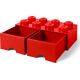 Rode Lego opbergsteen met 8 noppen 5006131 thumbnail-2