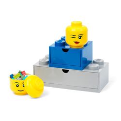 Rangement en forme de tête de fille Lego – Mini (clin d'œil) 5006211