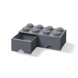 8-Stud Brick Drawer – Dark Gray 5006329