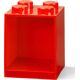 4-Stud Brick Shelf – Bright Red 5006578 thumbnail-1