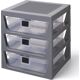 3 Drawer Storage Rack Gray 5006608 thumbnail-1