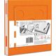 Verschließbares Notizbuch mit Gelschreiber in Orange 5007240 thumbnail-2