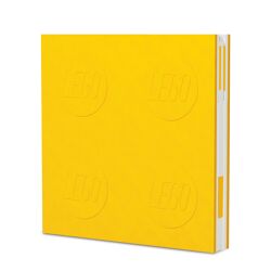 Verschließbares Notizbuch mit Gelschreiber in Gelb 5007241