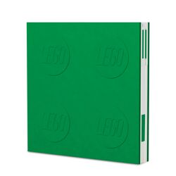 Verschließbares Notizbuch mit Gelschreiber in Grün 5007243