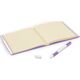 Notitieboekje met gelpen - lavendel 5007245 thumbnail-1