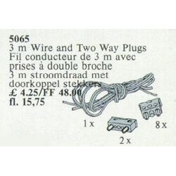 Two-Way Plugs and Cable 3.0 m 5065