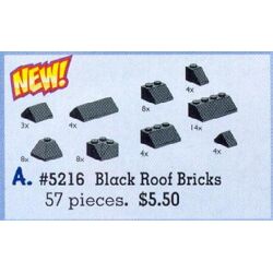 Black Roof Bricks Assorted 5216