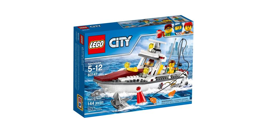 LEGO 60147 Fishing Boat City shark boat really floats angler 