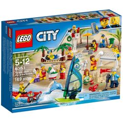 Ensemble de figurines Lego City - La plage 60153