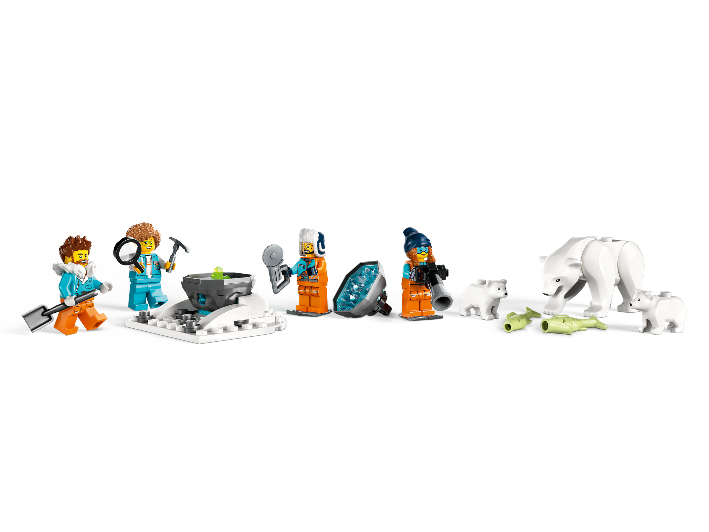 LEGO 60378 City Le Camion d'Exploration Arctique et Le Laboratoire Mobile,  Jouet pour Enfants Dès