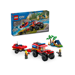 4x4 Fire Truck with Rescue Boat 60412