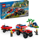 4x4 Fire Truck with Rescue Boat 60412 thumbnail-0