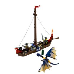 Viking Boat against the Wyvern Dragon 7016