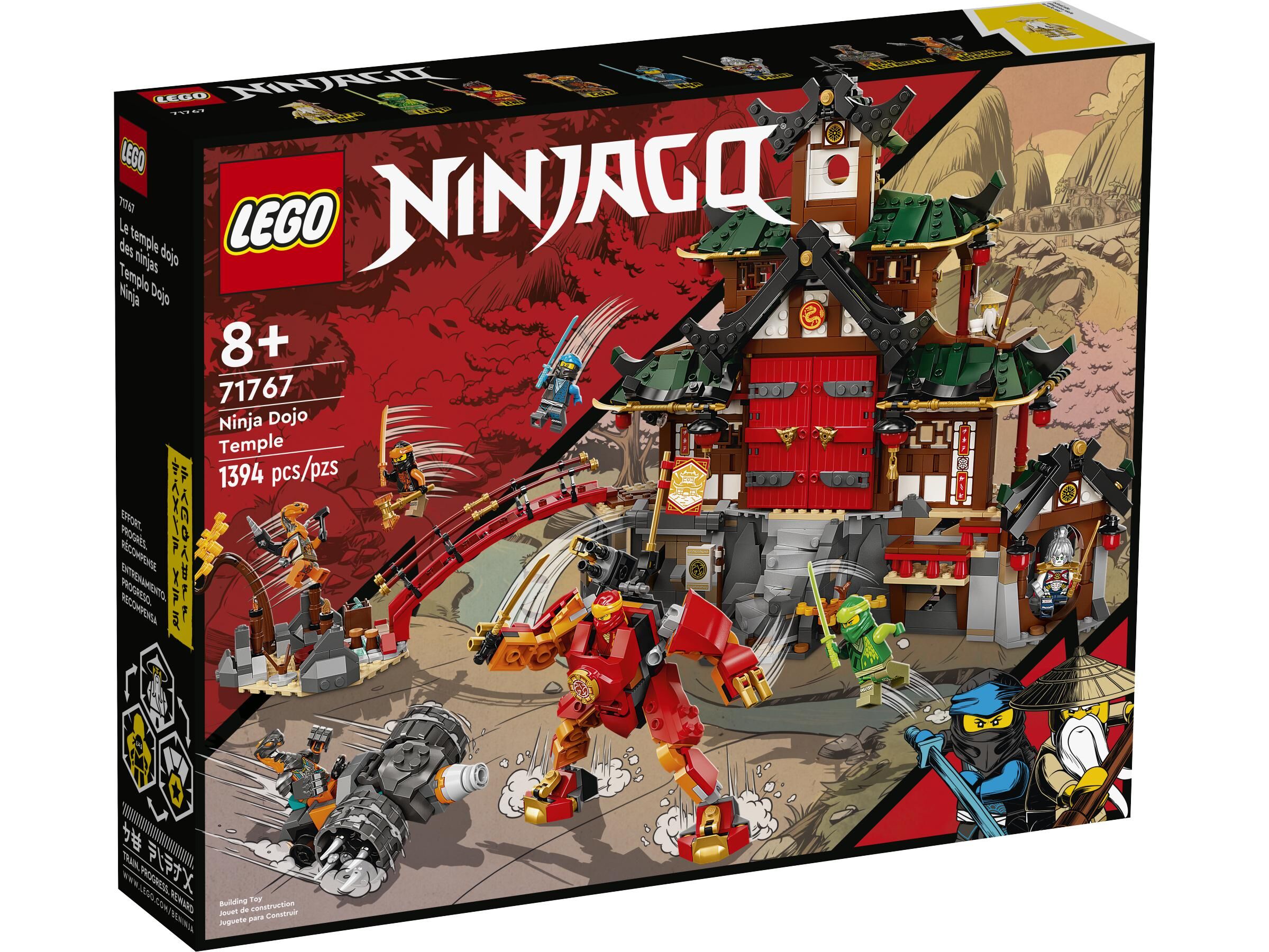 LEGO® NINJAGO 71789 Le Combat en Voiture et en Moto de Kai et Ras, Jouet  Enfants Dès 4 Ans rouge - Lego