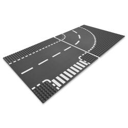 T-Junction & Curved Road Plates 7281