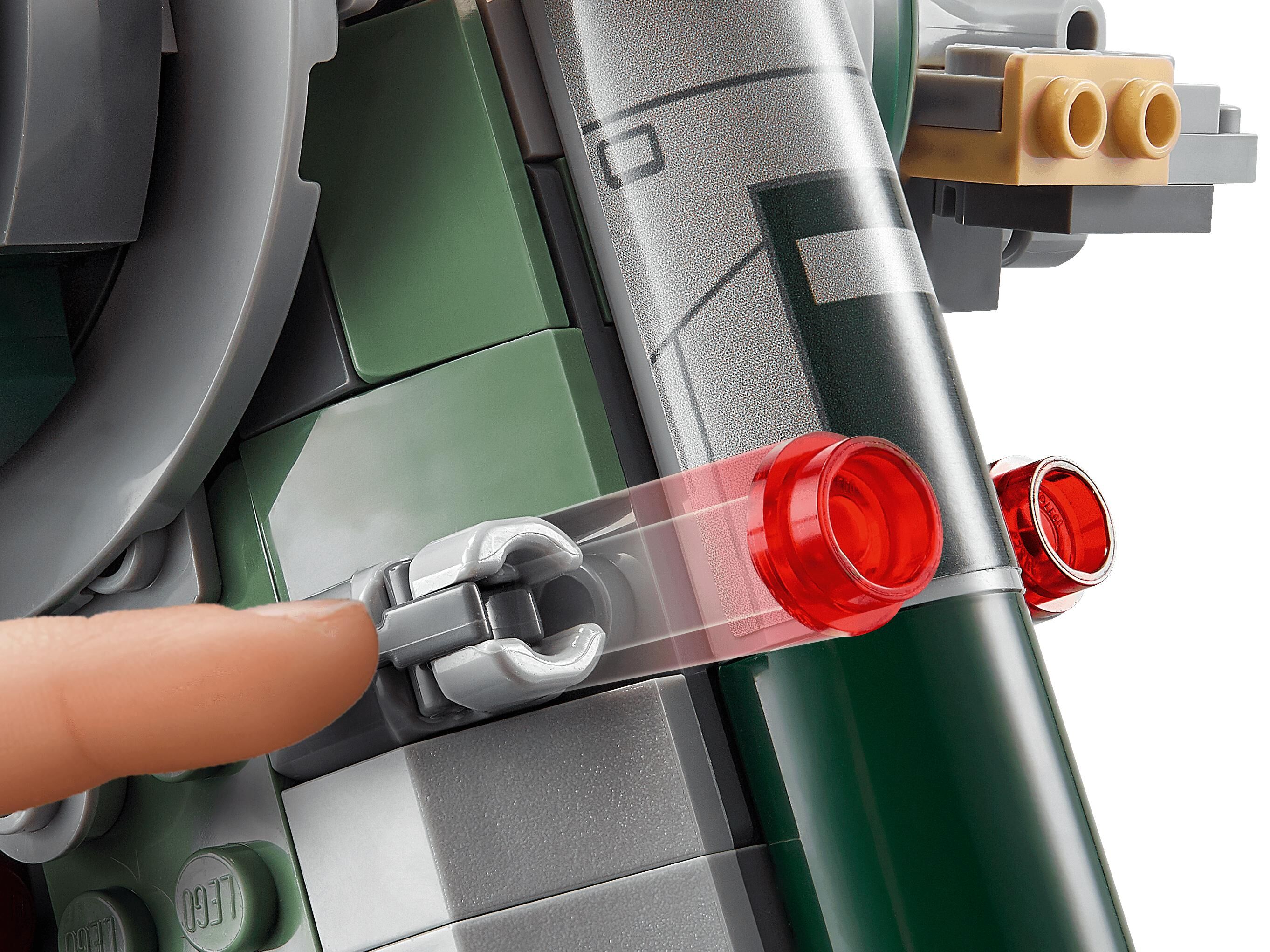 LEGO Star Wars Boba Fett Starship 75312 Building Toy - Mandalorian Model  Set Featuring Iconic Starfighter with Rotating Wings and 2 Minifigures, Fun