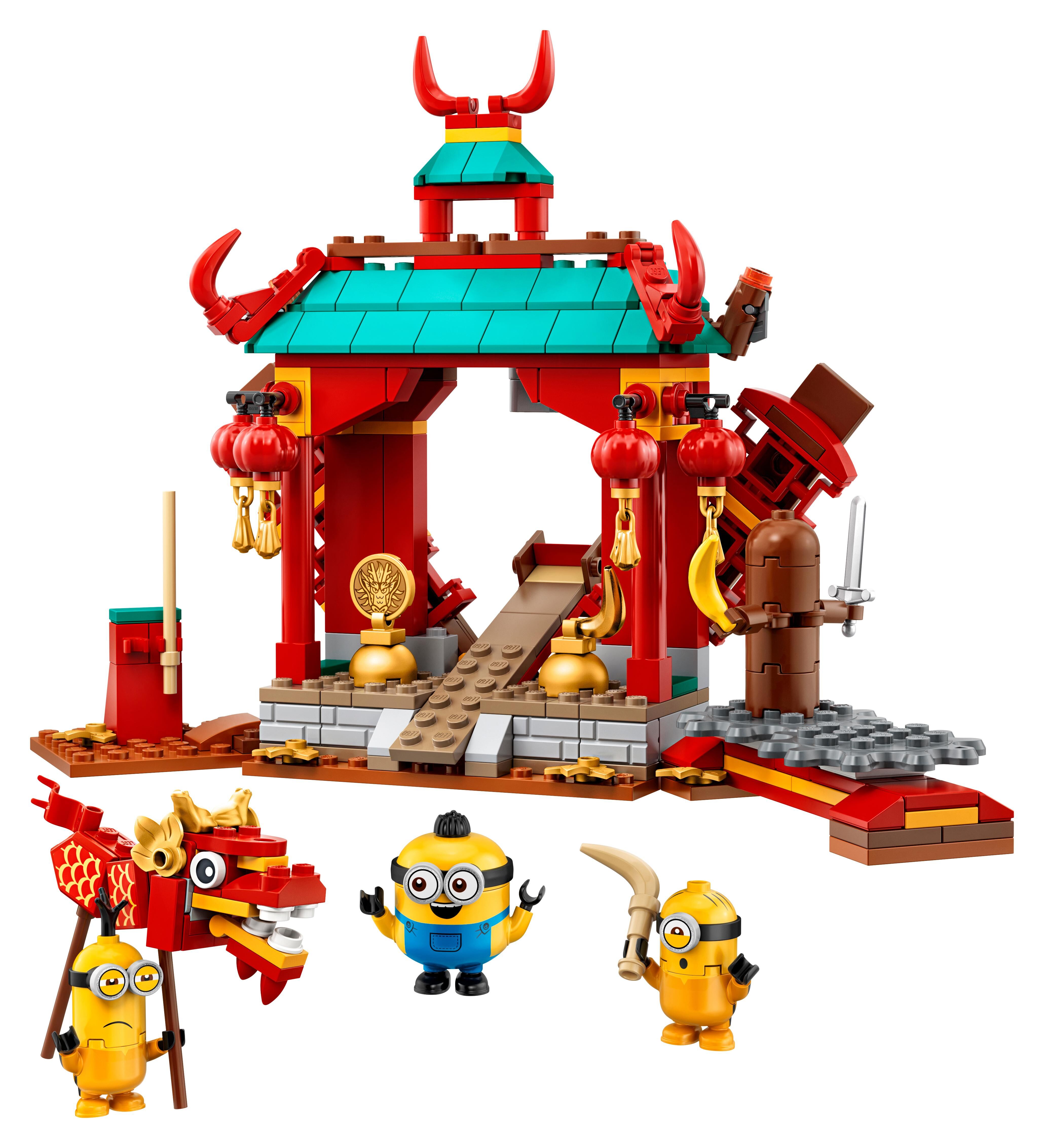 lego minions kung fu training