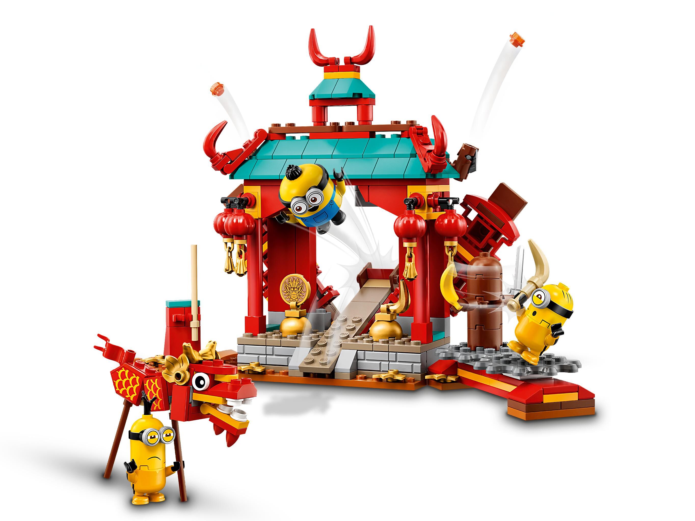 lego minions kung fu training