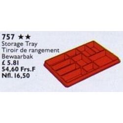 Storage Tray Red 757
