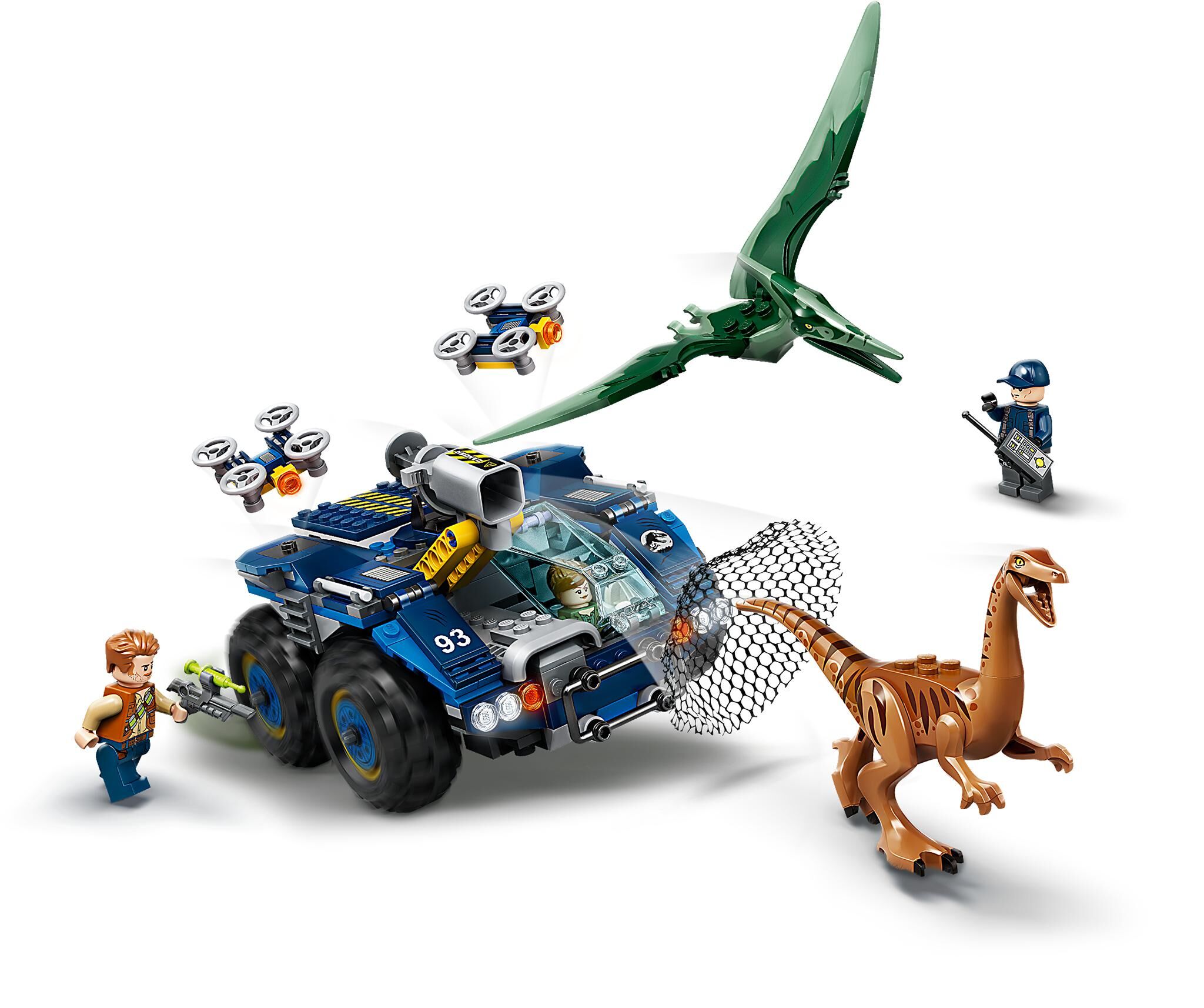 gallimimus and pteranodon breakout lego