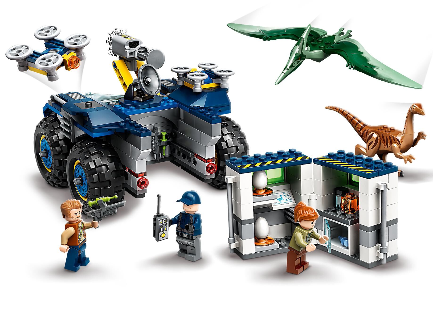 gallimimus and pteranodon breakout lego