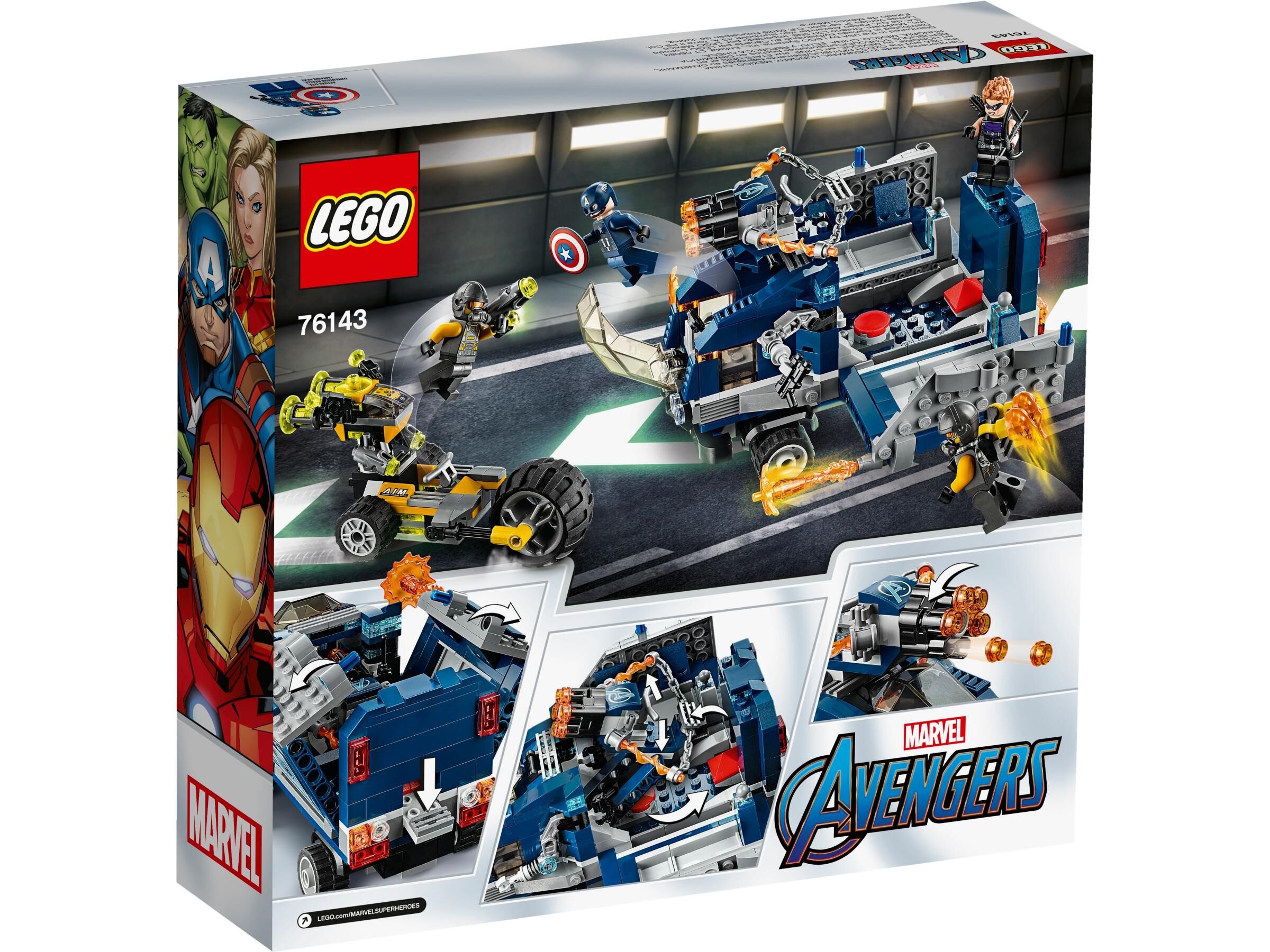 avengers truck lego set