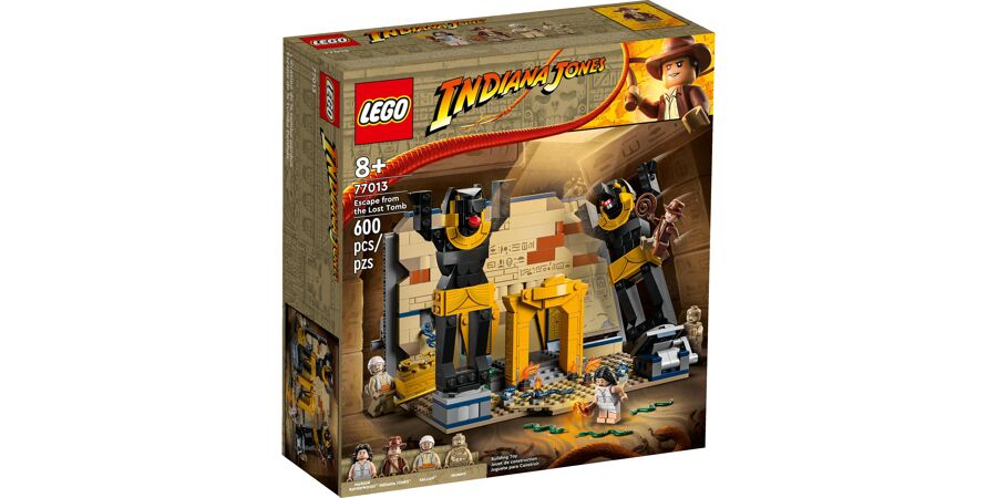 LEGO Indiana Jones Escape from the Lost Tomb 77013 Building Toy, Featuring  a Mummy and an Indiana Jones Minifigure from Raiders of the Lost Ark Movie,  Gift Idea for Kids 8 Years