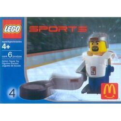 Hockey Player, White 7919